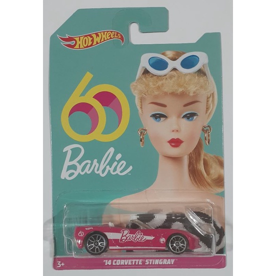 60th anniversary sales barbie hot wheels