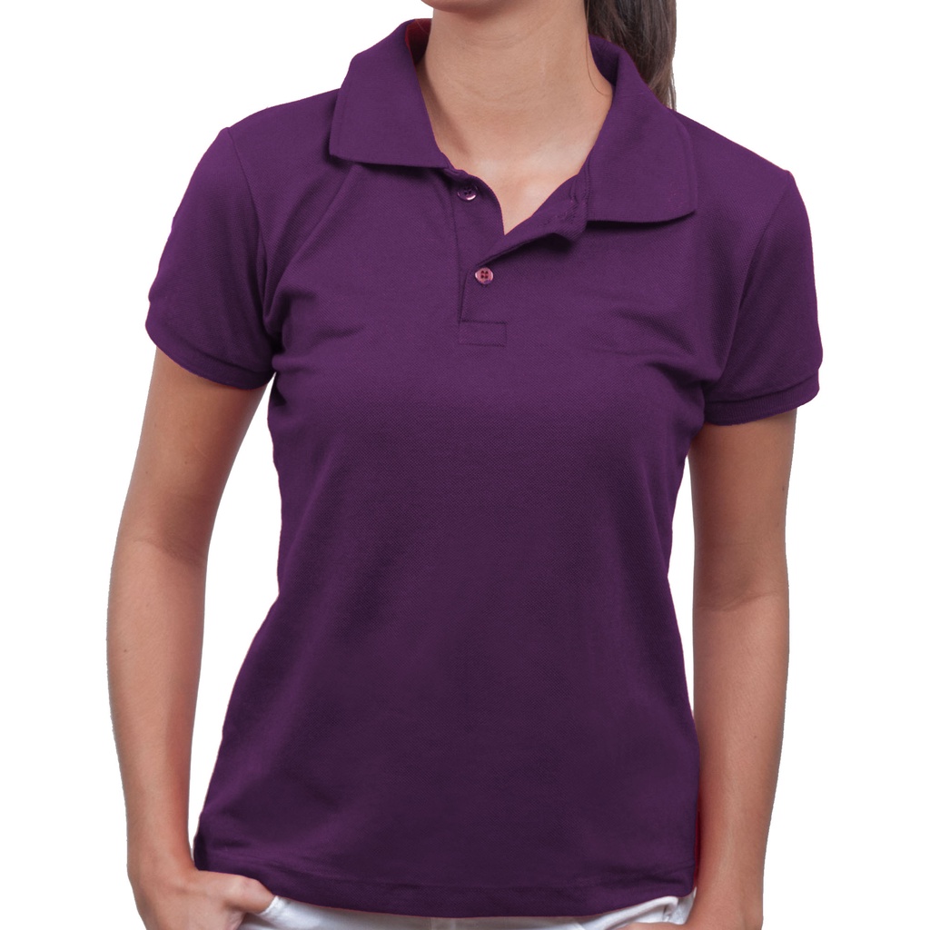 Camisa polo best sale feminina lisa atacado