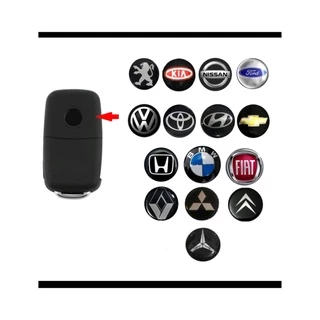 Par Emblema Adesivo Resinado Chave Canivete 13,5mm