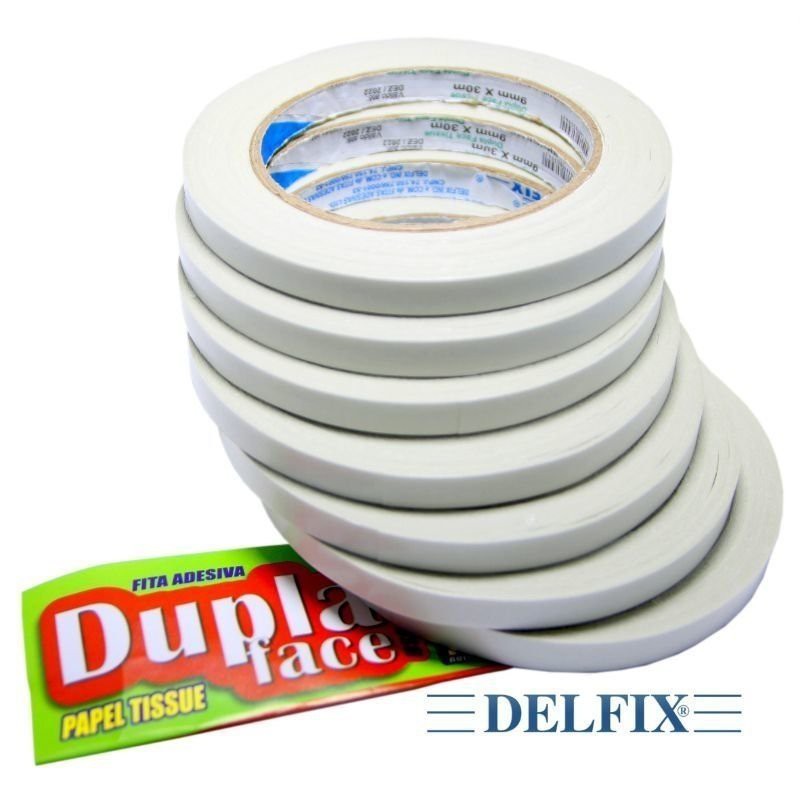 Fita Adesiva Delfix Dupla Face 9mm X 30m Para Artesanato Ref 7627 Shopee Brasil 6119