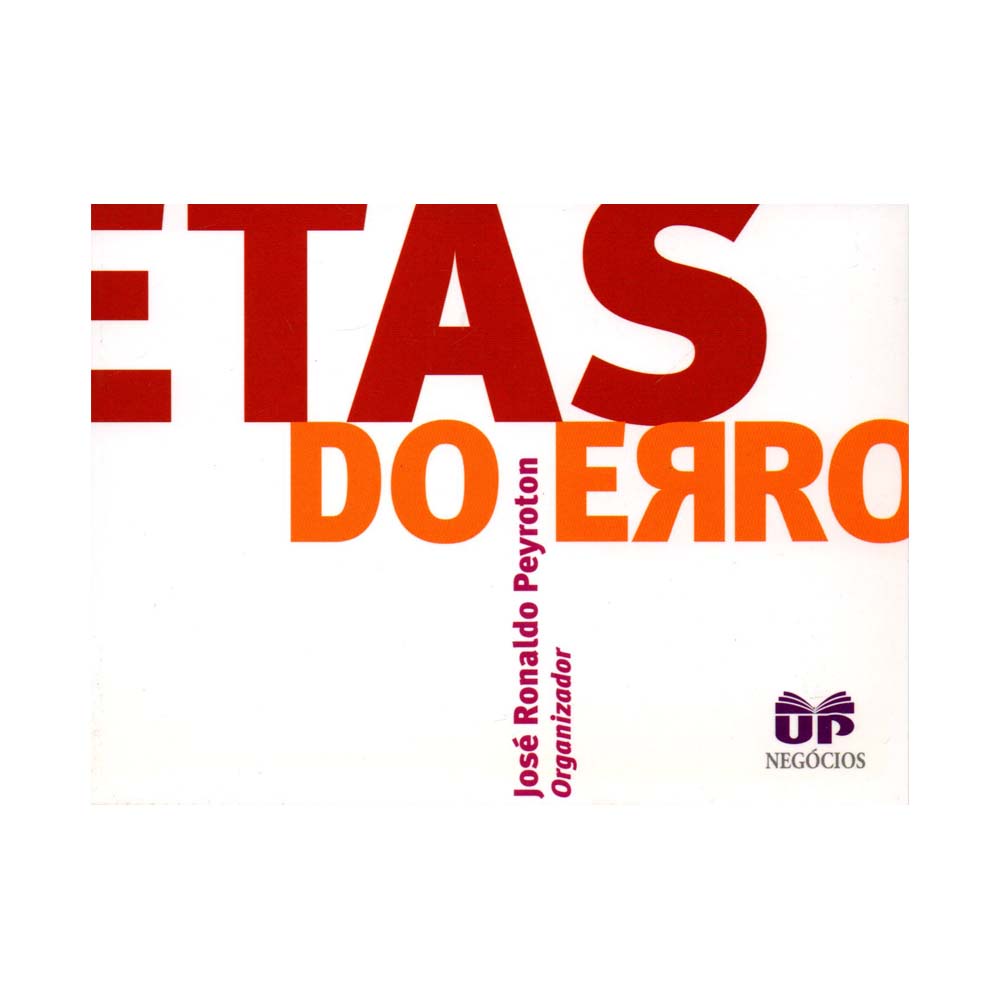 Livreto Profetas Do Erro - José Ronaldo Peyroton | Shopee Brasil