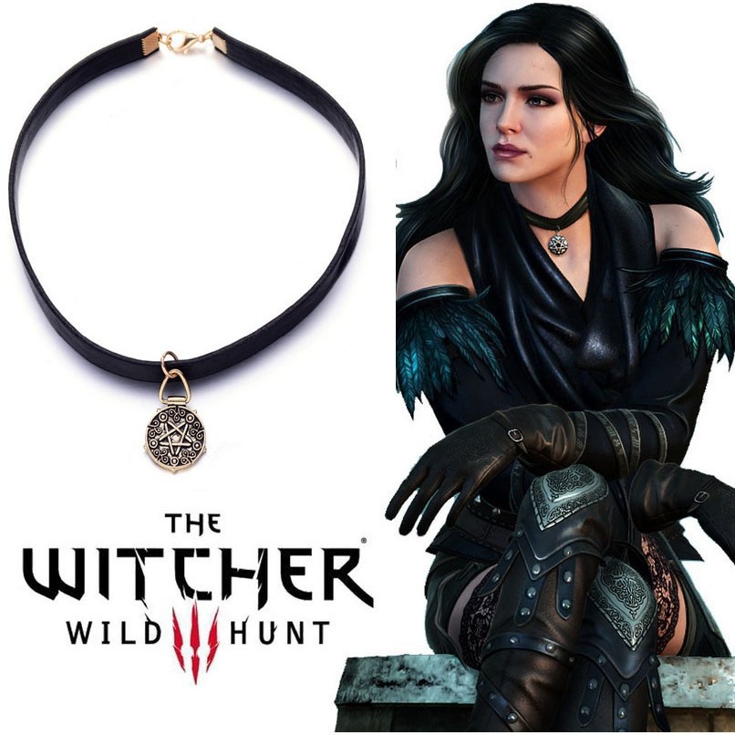Colar / Gargantilha The Witcher 3 / Yennefer Wild / Hunt / Medalhão