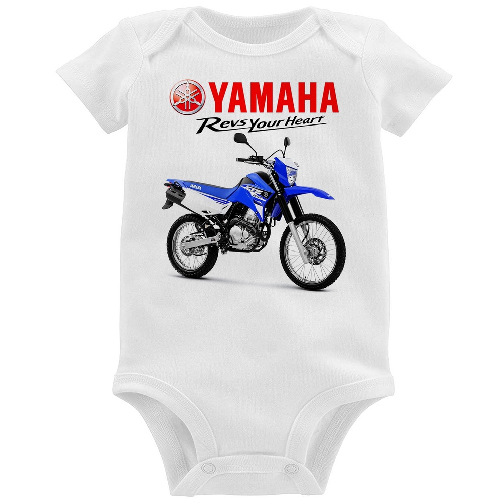 Body Bebê Moto Yamaha XTZ 250 Ténéré Azul