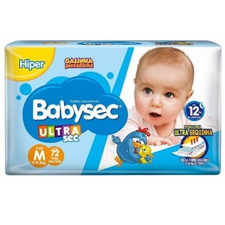 Fralda Babysec Ultra Jumbinho Tamanho M 8 Pacotes com 18