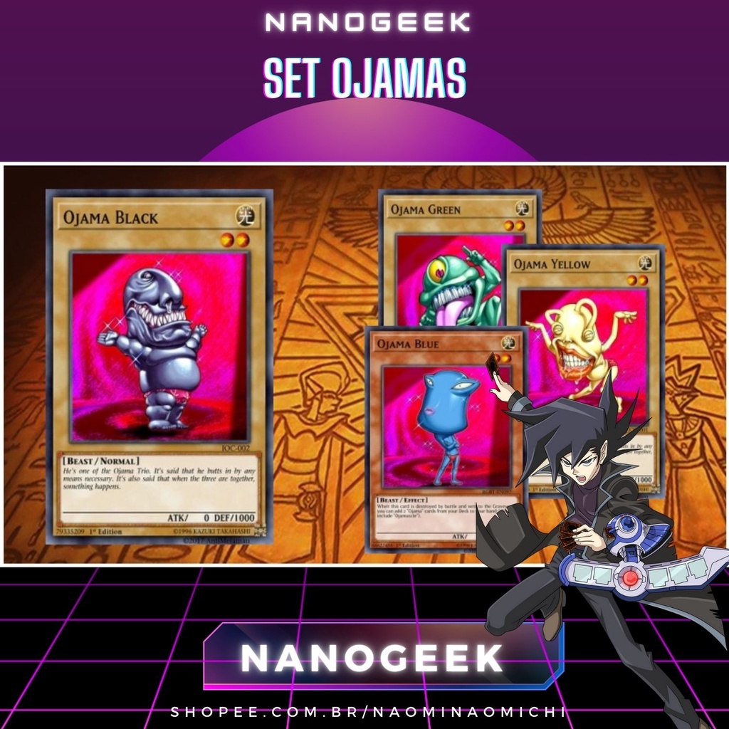 Set Ojama – Yu-Gi-Oh! — Português Konami Original Yugioh | Shopee Brasil