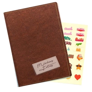 Album de Fotos 10x15 500 Fotos Retrô Marrom + ADESIVO em Oferta na Shopee