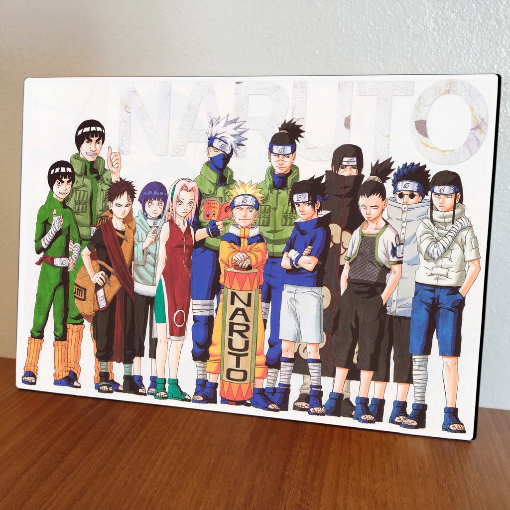 Quadro Decorativo Poste Classico Time 7 Kakashi Sakura em Promoção