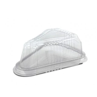Embalagem para fatia de torta S-630 / bolo com 10 embalagens triangular com tampa