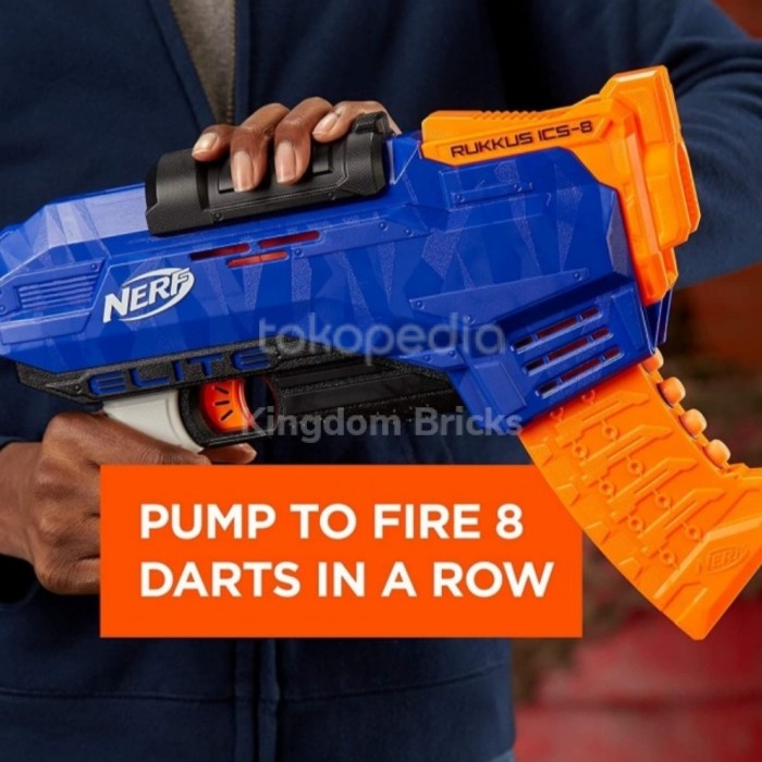 Pato NERF ELITE ICS 8 ORIGINAL HASBRO BLASTER ! | Shopee Brasil
