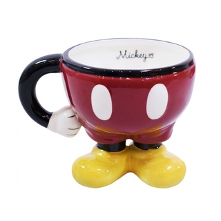Caneca Porcelana Disney Oficial Corpo Mickey Presente Original Assinada Chá Café Enfeite 3D Decora