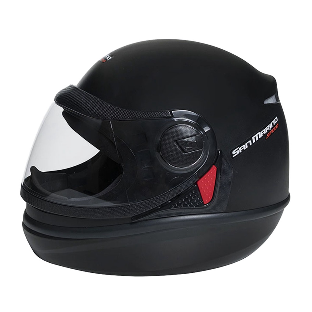 Capacete San Marino Speed Classic Preto Fosco | Shopee Brasil