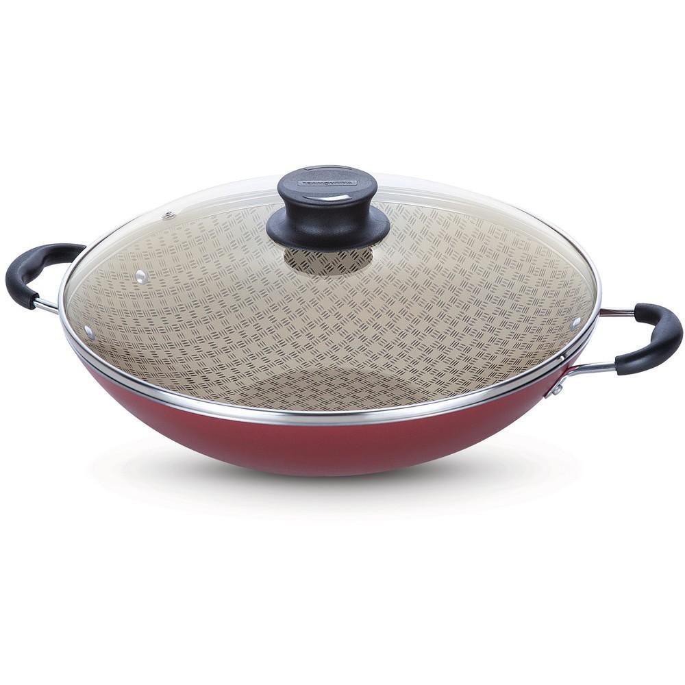 Panela Wok Tramontina 36cm Antiaderente Teflon 6 Litros com nota fiscal e garantia Tramontina Nacional