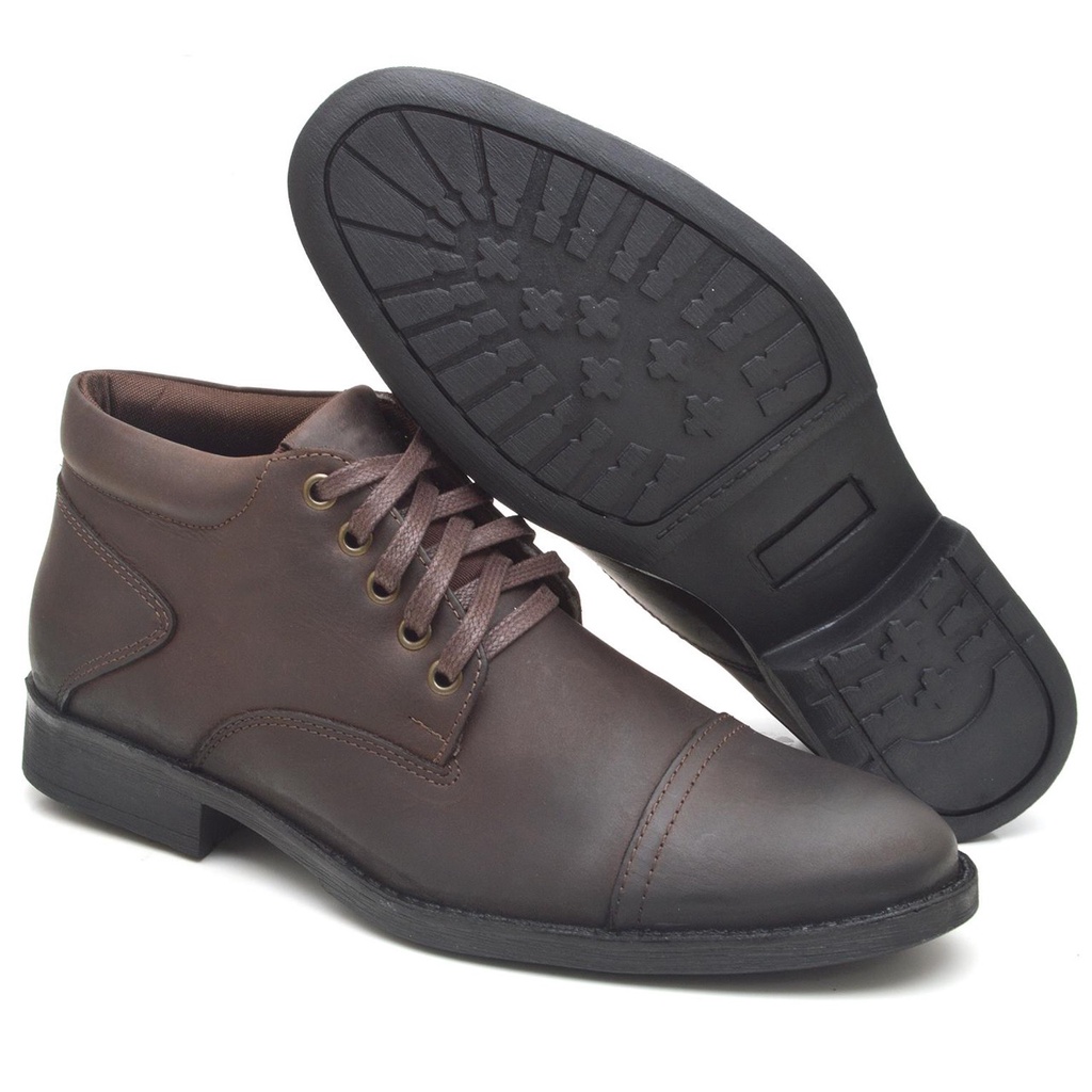 Bota couro fork hot sale masculina