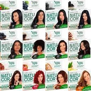 Tonalizante Natucor Vegana/ Sem Amonia/ Sem chumbo/ Sem Àgua Oxigenada Embelleze Kit Promoção