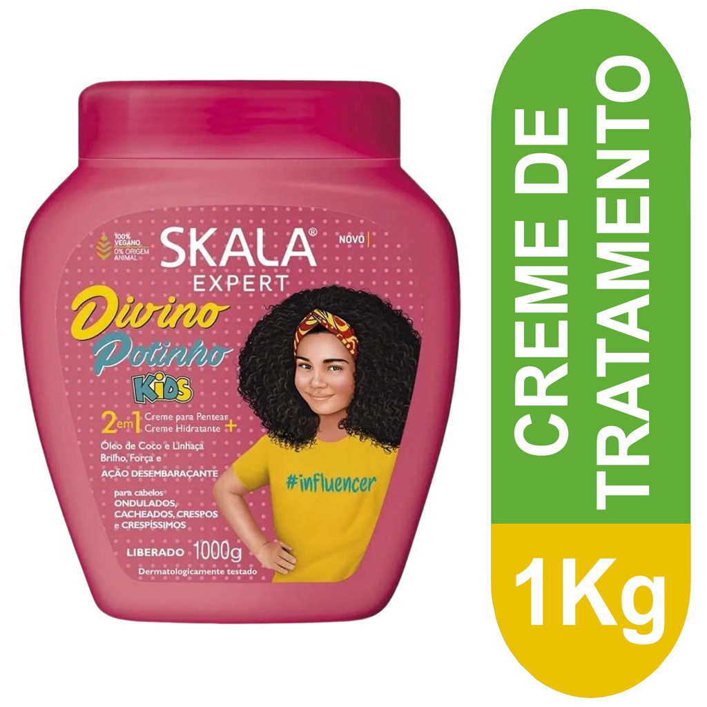 Creme De Tratamento Skala Divino Potinho Kids 1kg Shopee Brasil