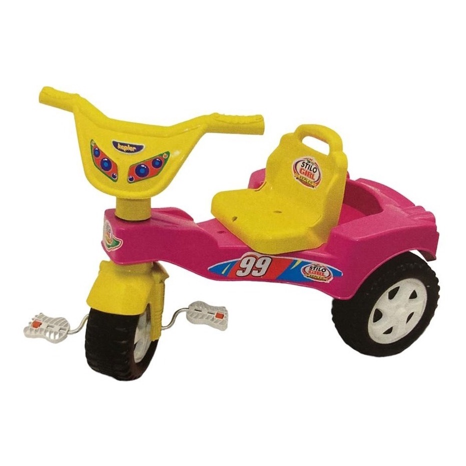 Triciclo Motoca Infantil Rosa Menina Princesa - Kepler em Promoção