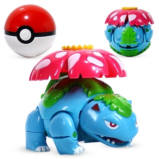 Pokemon brinquedo modelo variante bola de brinquedo, pikachu lingerie de  bolso tartaruga monsters pokemon figuras de ação brinquedo presente para