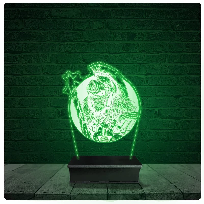 Luminária Abajur Acrílico Led - Eddie Iron Maiden 14