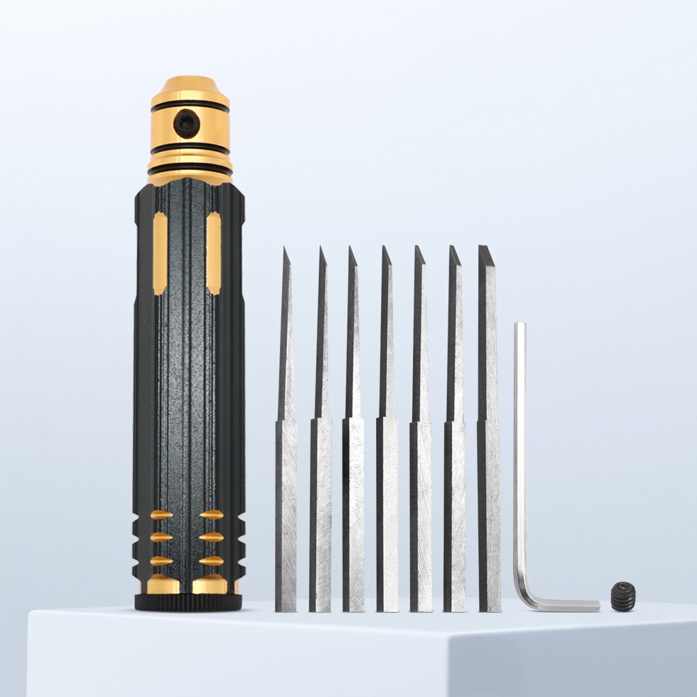 Prime Model Scriber con lama in resina intagliata linea Scribe Hobby utensile da taglio scalpello + 5 strumenti a lama per riparazione auto/Drone RC  26