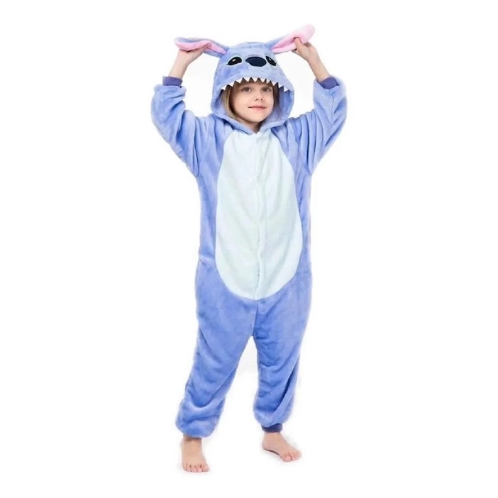 Pijama Kigurumi Stitch Azul / Infantil e Adulto / DIsney