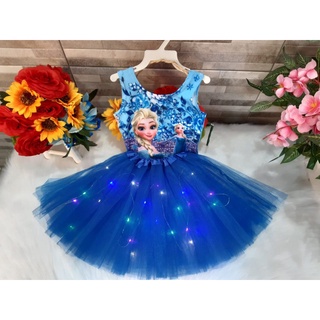 Dzyoleize Fantasia da Princesa Elsa Vestido de tule para meninas da Frozen  Vestido de baile para festa de Halloween, Carnaval, Natal, Aniversário e  Noite (as2, age, 3_years, 4_years, regular, Azul)