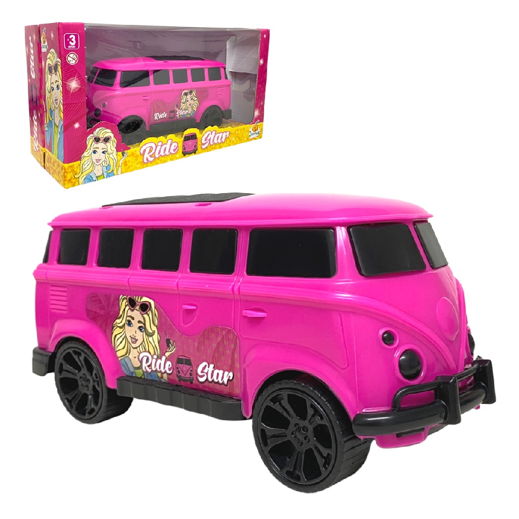 Carrinho Barbie de Controle Remoto Conversível Rosa Viajante Fashion Driver