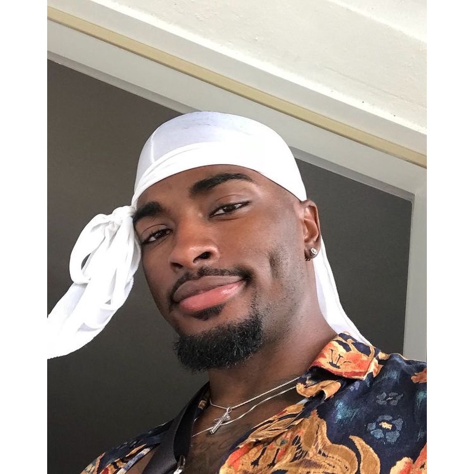 Bandana Durag Silky Cetim Waves Preta