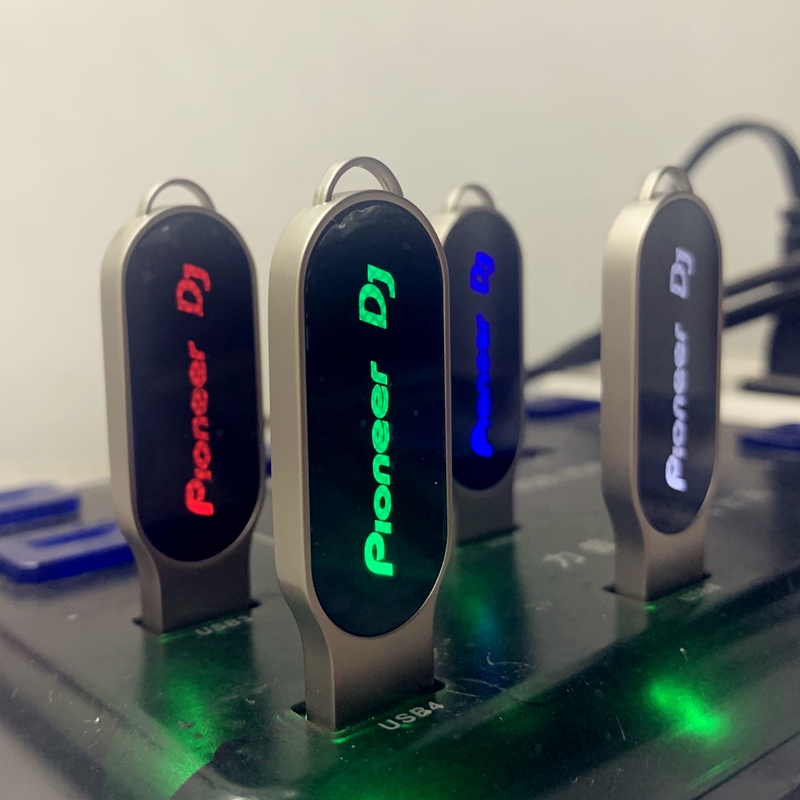 PIONEER DJ USB 2.0 LED Light Metal Flash drive 4GB 8GB 16GB 32GB 64GB 128GB De Armazenamento