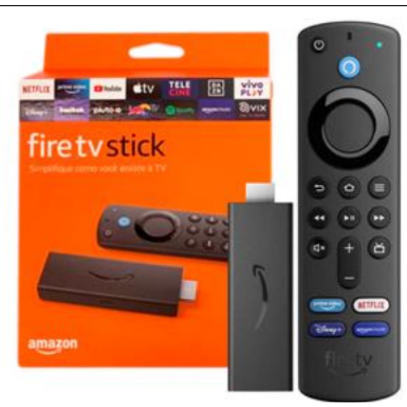 Fire TV Stick 4K 3ª Geração com Controle Remoto por Voz com