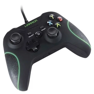 Joystick Gamer Warrior para Pc Xbox360 Fio de Nylon Warrior