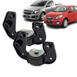 Par Suporte Barra Tensora Morcego GM Chevrolet Agile / Nova Montana 2009 a 2019. (Bipartido)
