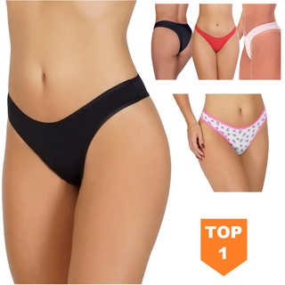 Kit 10 Calcinhas Modelo Tanga Microfibra Promoção Várias Core e Estampas