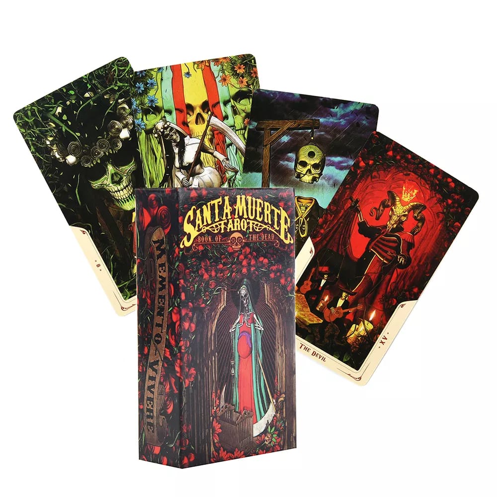 Santa Muerte Tarot Deck Tarô Da Santa Morte Baralho de Cartas de Oráculo