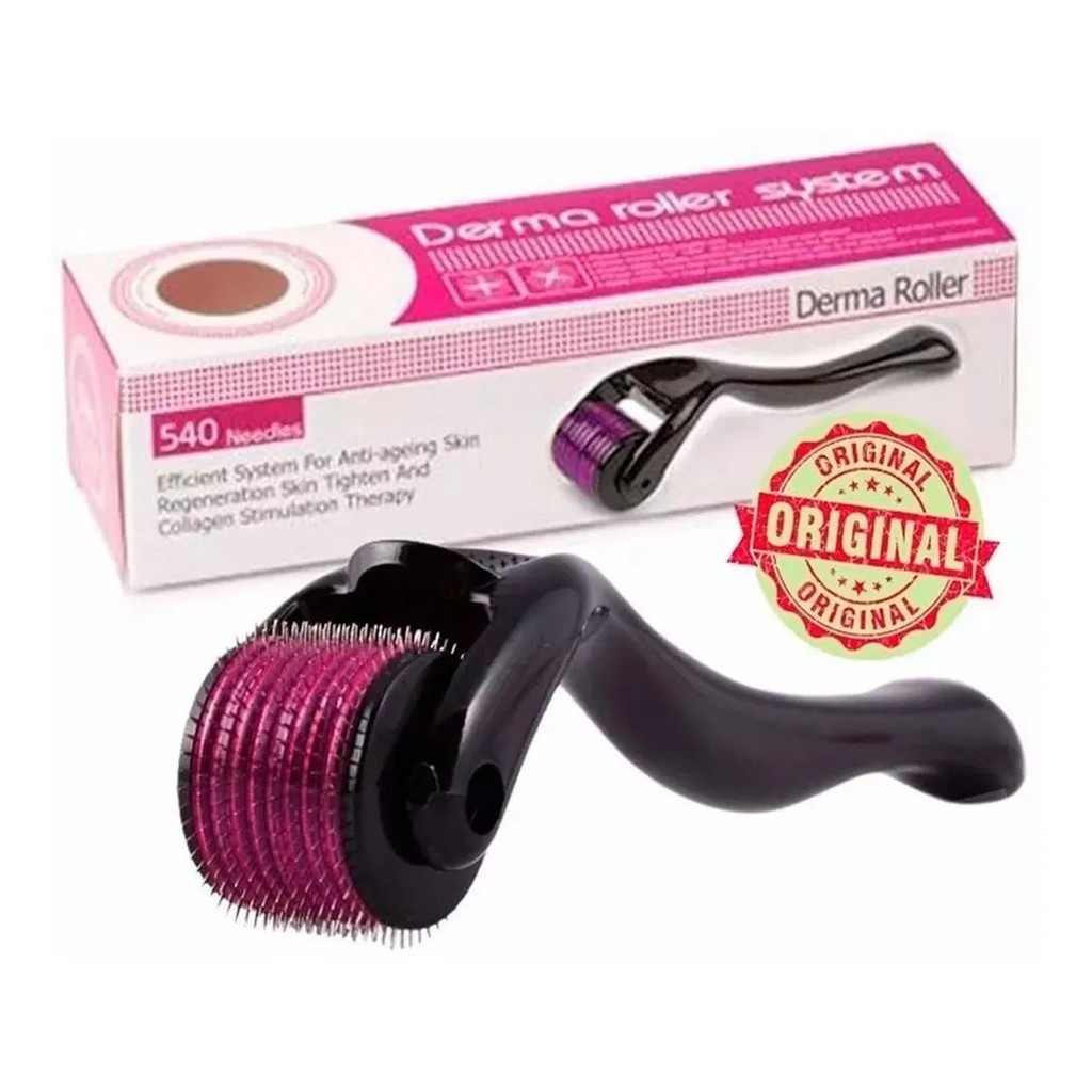 Dermaroller Dermaroler Derma Roller System 0.5 a 2.0mm 540 Agulhas DRS ...