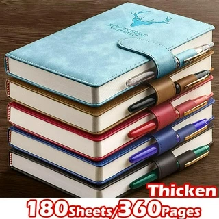 A5 Kawaii 360 Páginas Diário Cera Couro Negócios Escola Material De Escritório Papelaria