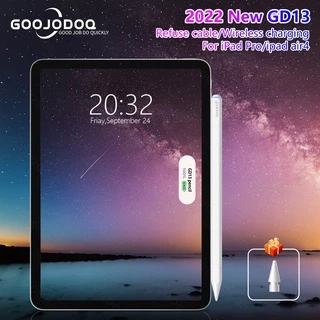 GOOJODOQ Caneta Stylus GD13 para iPad Pencil Pro 11 12.9 Air 4/5 10th 9th 8th Gen Mini 6 2018 2020 2021