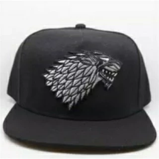 Boné Aba Reta Game of Thrones Stark Preto