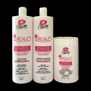 Kkit capilar de argila rosa argilo therapy para couro cabeludo sensibiliado pos quimica use me
