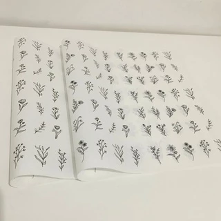 Papel seda - Personalização (Flores)