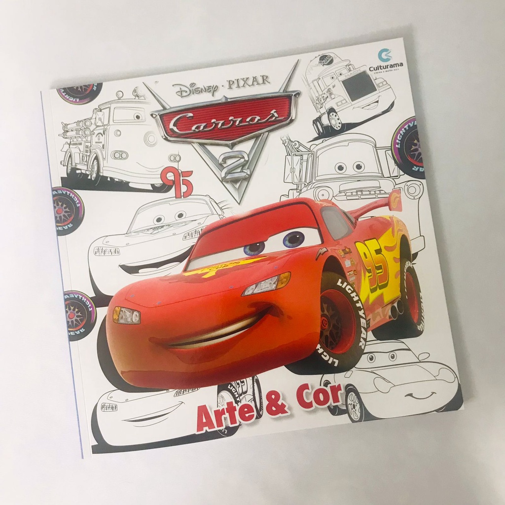 Livro de Colorir Carros Disney Pixar | Shopee Brasil