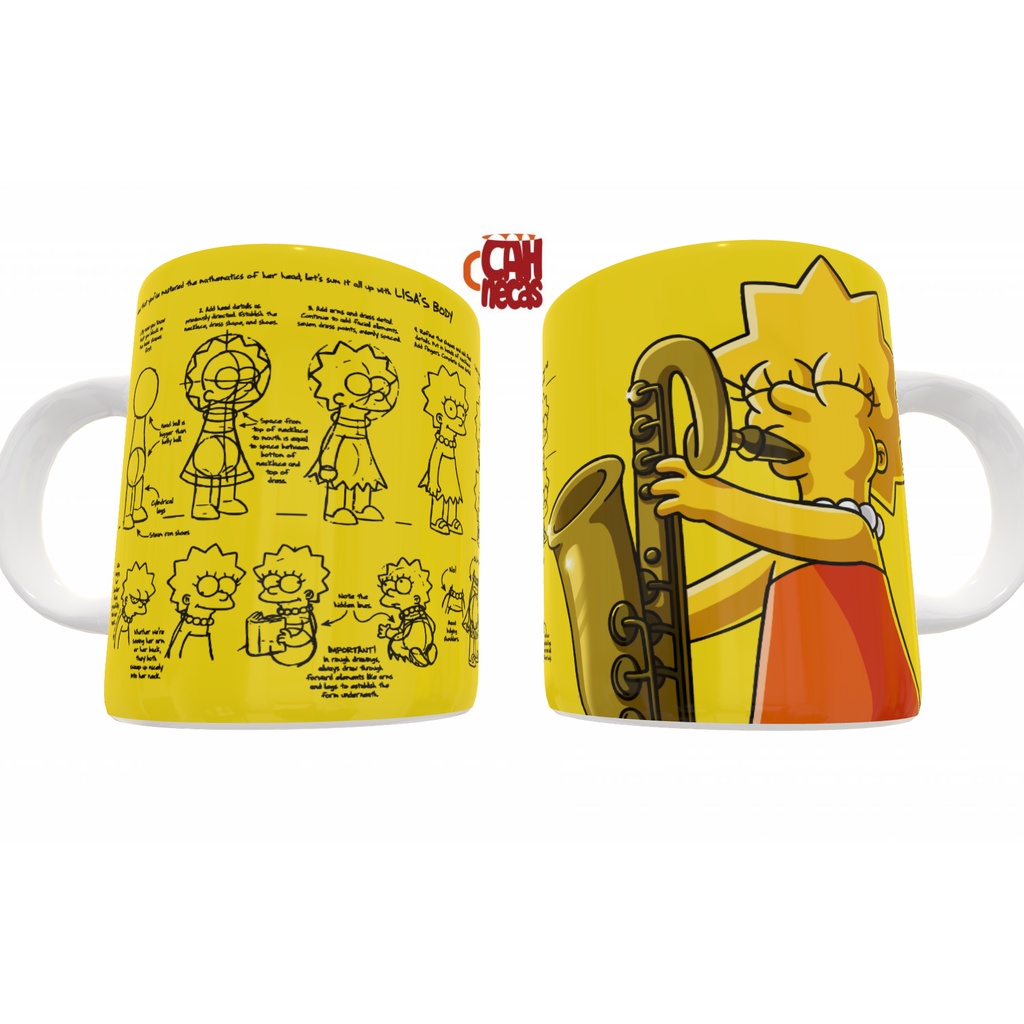 Caneca de Cerâmica Lisa Simpson - Os Simpsons | Shopee Brasil