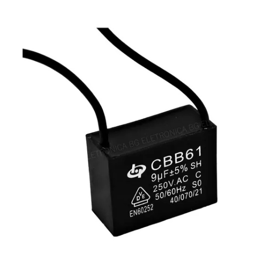 Capacitor 9uf 250vac Cbb61 Original