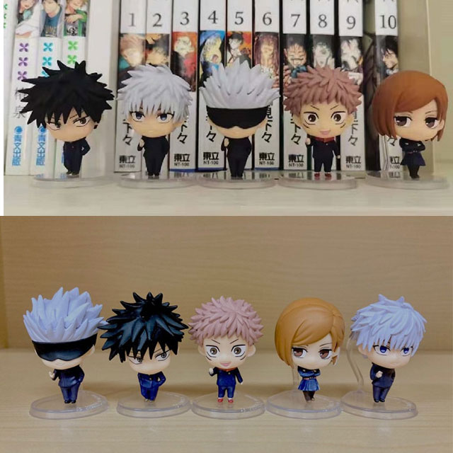 Figuras De Ação anime Jujutsu Kaisen Gojo Satoru pvc Itadori Yuji Fushiguro Megumi Kugisaki Nobara Brinquedos