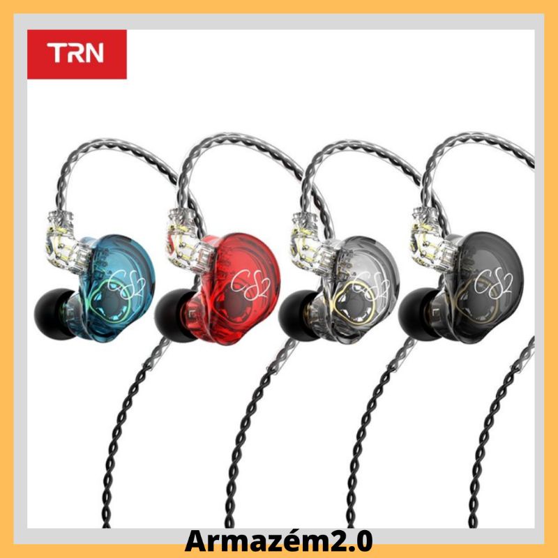 Fone de ouvido In-ear TRN CS2 Original lacrado com Retorno, cabo ...