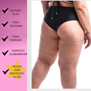 Calcinha de Biquíni HotPants do P ao Plus Size