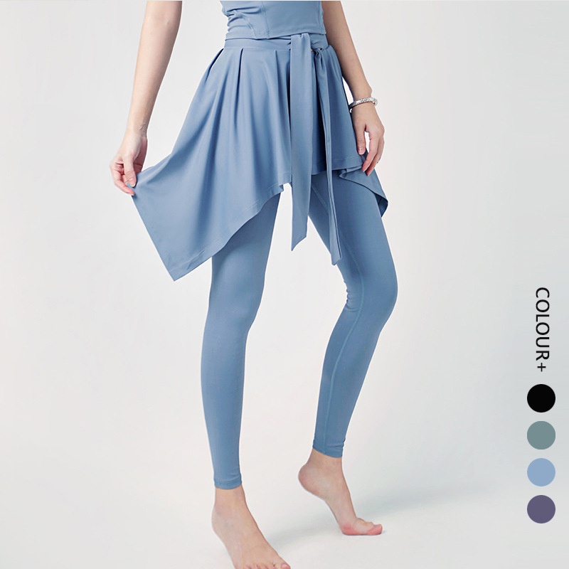 Novas Calças De Saia lululemon Yoga De Duas Peças , À Prova De Luz , Bolso Leggings ck90038