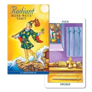 Radiant Rider Waite Tarot Deck Tarô Radiante De Smith Waite Baralho de Cartas de Oráculo
