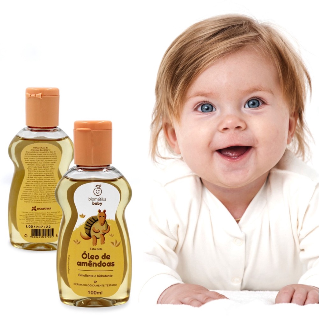 Oleo Biomatika Baby Amendoas Emoliente e Hidratante Pele Rosto Corpo ...