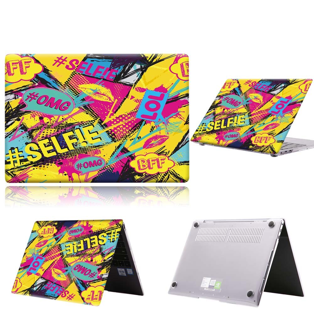 JINXIUCASE Per Huawei Matebook D14 / D15 / 13/14 / X PRO 13.9 / Onore MagicBook PRO 16.1 Custodia Rigida Per Laptop A Prova Di Polvere (Colore : A3, Size : MateBook 13 Ryzen 2020 - Foto 5