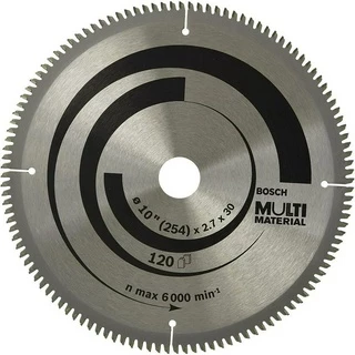 Disco de Serra 254mm MultiMaterial Bosch 120 Dentes de Widea PRO - 10"
